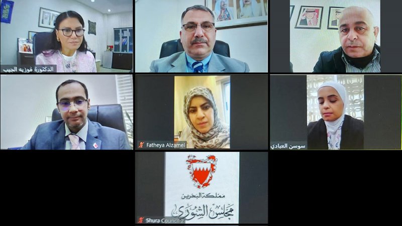 اجتماع ثنائي بين إدارتي البحوث والدراسات بمجلسي "الشورى البحريني" و"الأعيان الأردني"