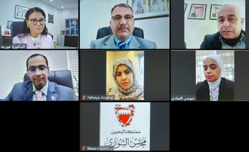 اجتماع ثنائي بين إدارتي البحوث والدراسات بمجلسي "الشورى البحريني" و "الأعيان الأردني"