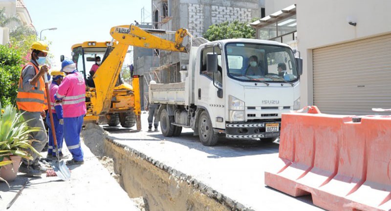 "شؤون الأشغال": بدء العمل على تطوير الطرق بمجمع 360 في الزنج