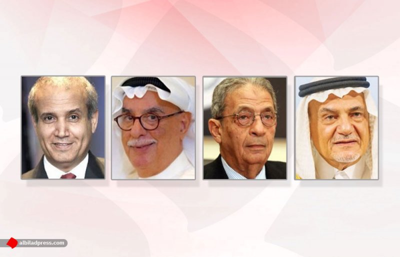 عمرو موسى والراشد والرميحي بمنتدى "البلاد" مع سمو الأمير تركي الفيصل