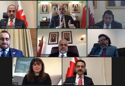 سفير البحرين لدى ايطاليا يترأس اجتماع مجلس سفراء دول مجلس التعاون