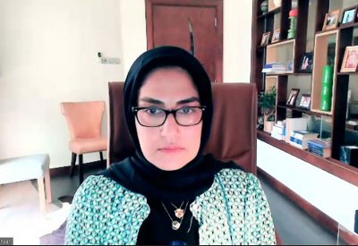 الأنصاري تستعرض خطة نهوض المرأة المحدثة (2021- 2022) مع السلطة التشريعية