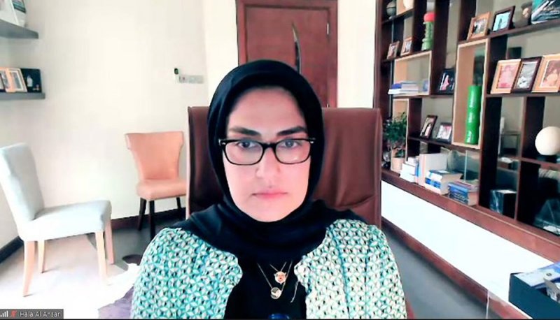 الأنصاري تستعرض خطة نهوض المرأة المحدثة (2021- 2022) مع السلطة التشريعية