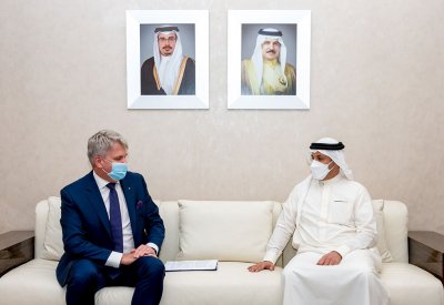 وكيل"الخارجية" للشؤون الدولية يجتمع مع سفير جمهورية استونيا لدى مملكة البحرين