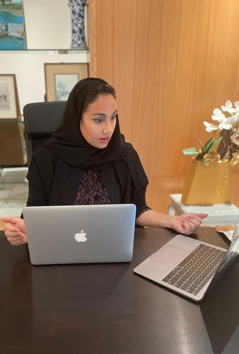 مبتعثة جامعة الخليج العربي تحاضر في جامعة هارفرد