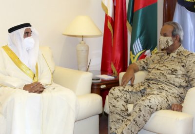 القائد العام لقوة دفاع البحرين يستقبل معالي الشيخ محمد بن عطية الله آل خليفة