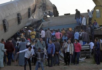 الكشف عن سبب خروج عربة قطار عن مسارها شمالي مصر