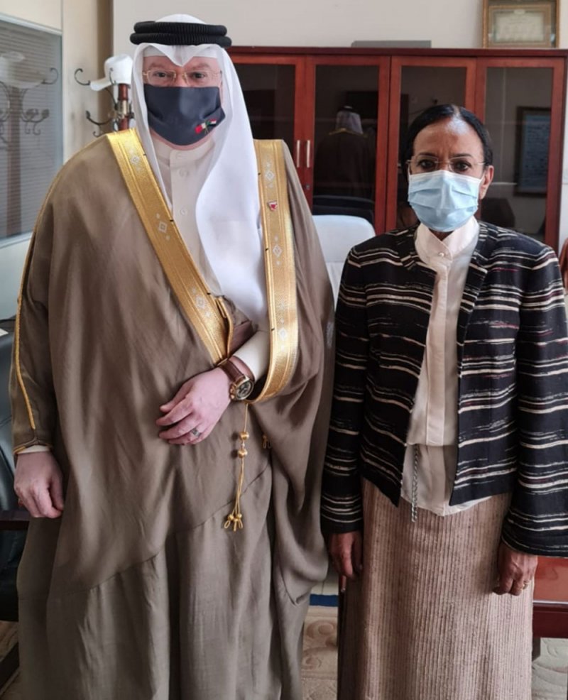 مدير المراسم بالخارجية السودانية تستقبل القائم بالأعمال بالإنابة لسفارة البحرين في الخرطوم