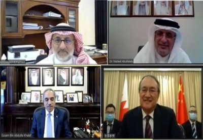 خلف يبحث التعاون المشترك في مجالات الزراعة والثروة السمكية مع السفير الصيني  