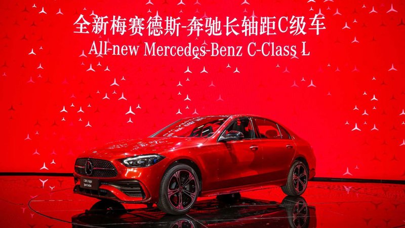 ظهرت مرسيدس C-Class LWB بمعرض شنغهاي 2021
