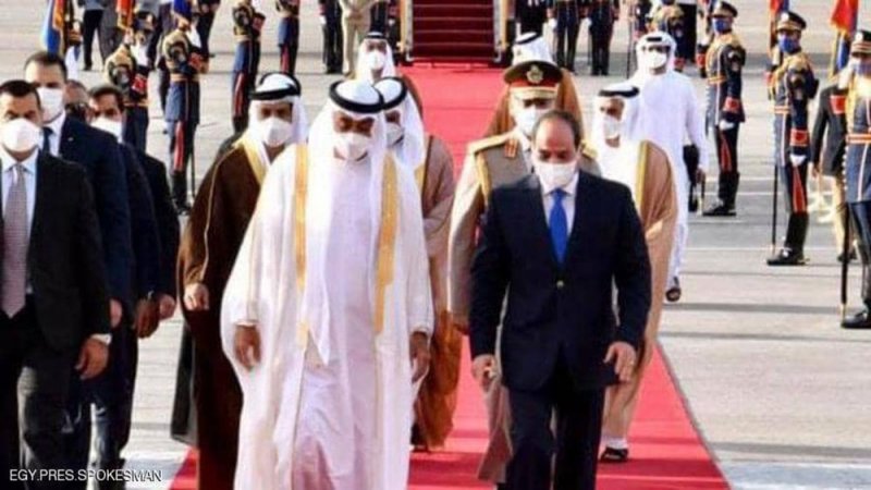 الشيخ محمد بن زايد يصل إلى مصر في زيارة رسمية
