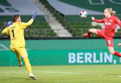 لايبزيغ يفوز على بريمن ويتأهل إلى نهائي كأس ألمانيا