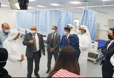 رئيس المجلس الأعلى للصحة يفتتح وحدة متكاملة لعلاج حالات "كورونا" بمجمع السلمانية الطبي
