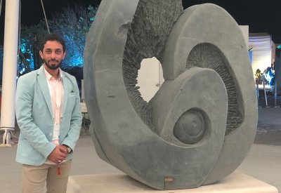 بالصور: النحات خليل المدهون نحات عالمي معتمد