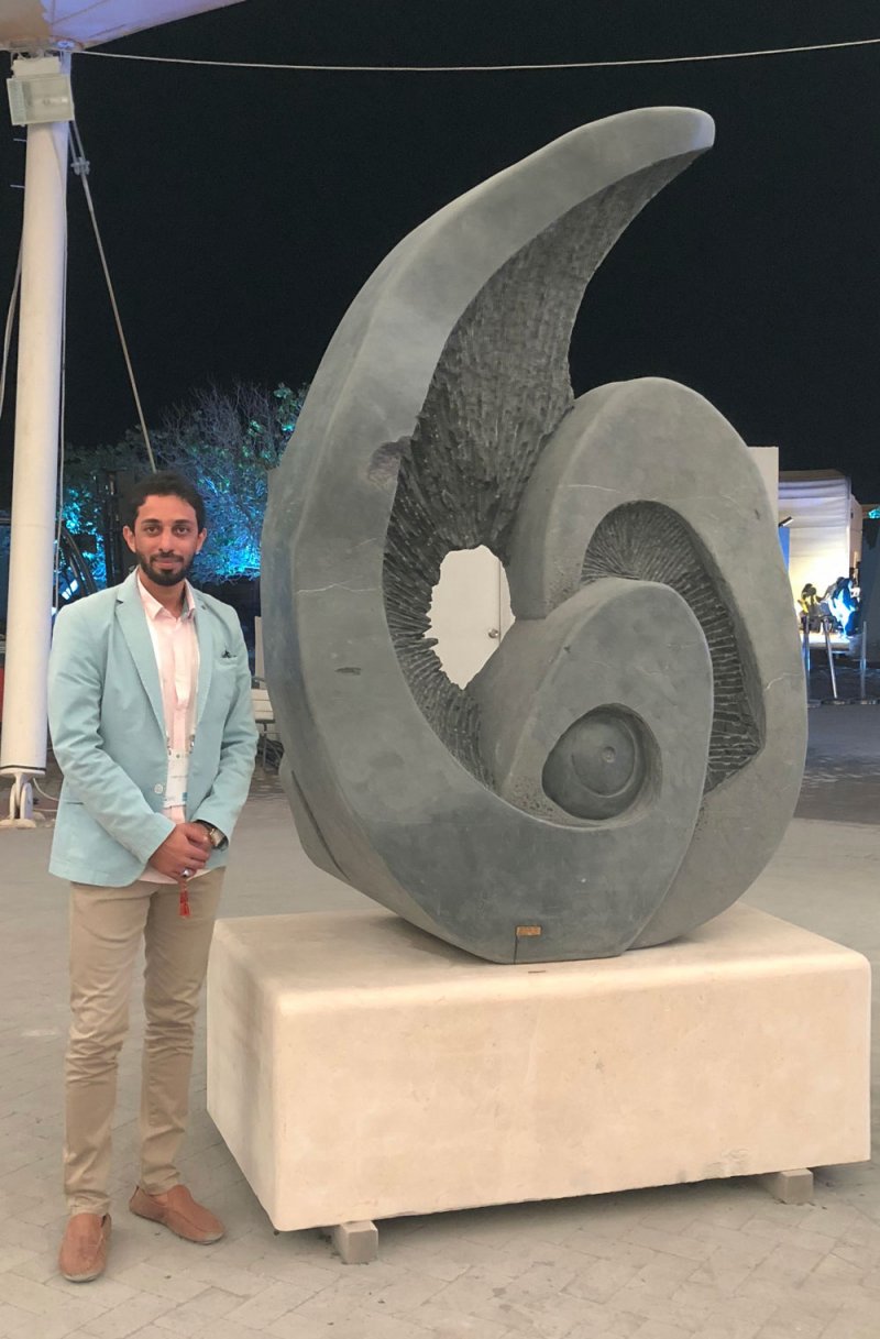 بالصور: النحات خليل المدهون نحات عالمي معتمد