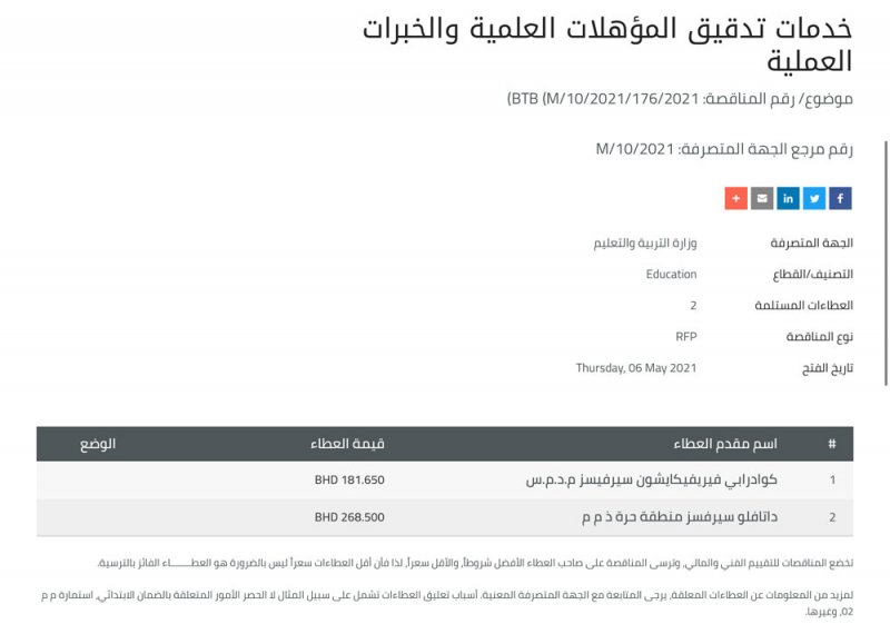 وزارة التربية: تدقيق المؤهلات العلمية والخبرات العملية