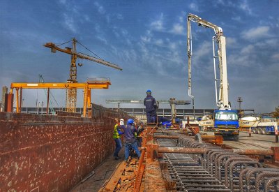 شؤون الأشغال: انجاز 35% بمشروع تطوير جسر 17