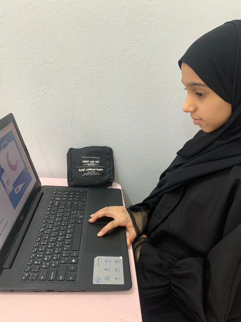 طالبة إعدادي تقدم ورشة افتراضية في الإسعافات الأولية لـ80 مشاركًا