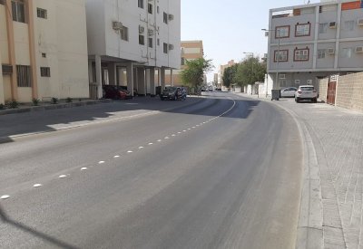 الانتهاء من أعمال تطوير شارع الشيخ حمود بن صباح بالرفاع