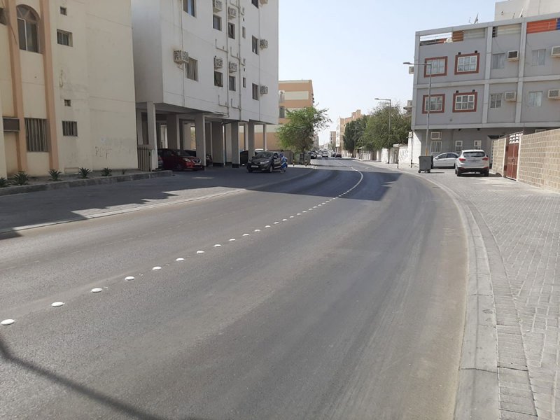 الانتهاء من أعمال تطوير شارع الشيخ حمود بن صباح بالرفاع