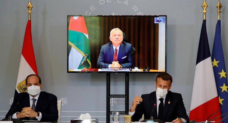 مصر والأردن وفرنسا: لا بد من إيجاد حل عادل للقضية الفلسطينية