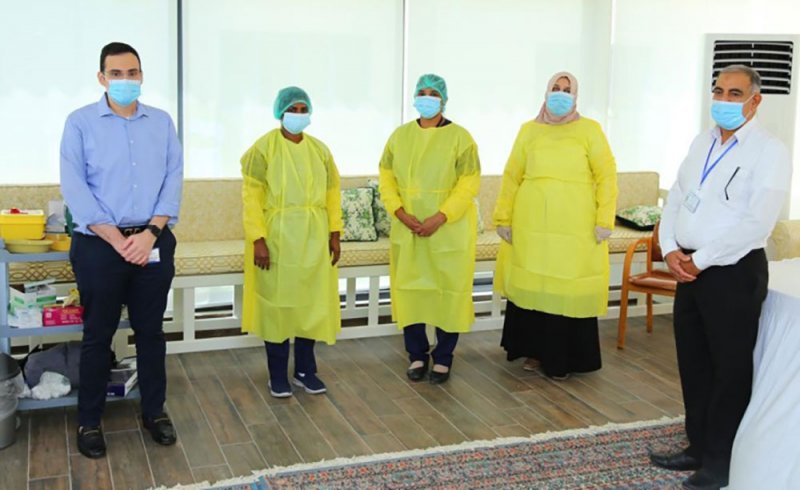 تطعيم كافة منتسبي مركز المحرق للرعاية الاجتماعية ودار بنك البحرين الوطني للمسنين