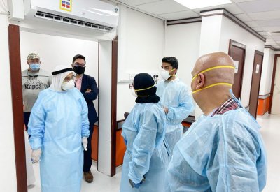 معالي رئيس المجلس الأعلى للصحة يقوم بزيارة تفقدية لمجمع السلمانية الطبي وعدد من مراكز العزل والعلاج