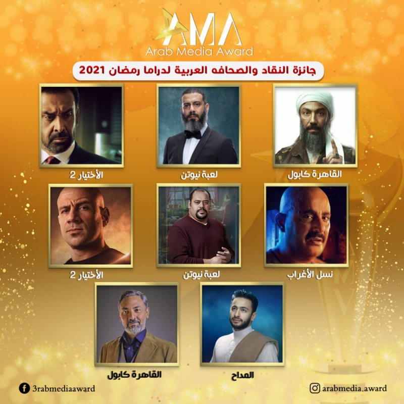 نجوم المرحلة الأخيرة من تصويت جوائز النقاد والصحافة العربية