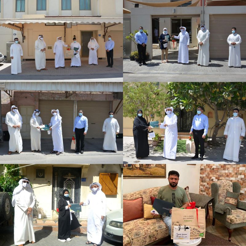العصفور يكرم الفائزين بمسابقة "الرابح الأكبر في رمضان" من أمام منازلهم