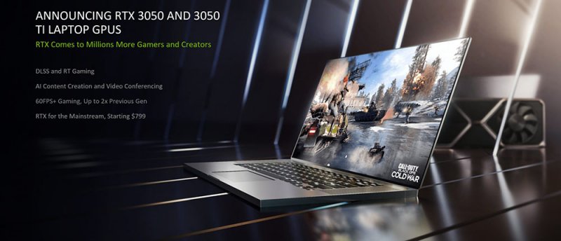 الكشف عن GeForce RTX 3050 و 3050 Ti