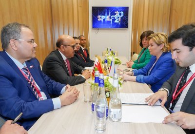 وزير الخارجية يجتمع مع وزيرة الثقافة بروسيا الاتحادية