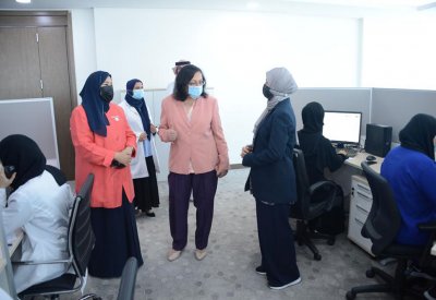 وزيرة الصحة: تشيد بدور وحدة الترصد والمتابعة في تقديم الدعم لإدارة الصحة في ترصد وتتبع الحالات القائمة بفيروس كورونا