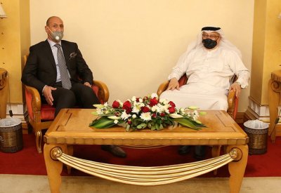 عسكر يستقبل وزير الشباب والرياضة العراقي