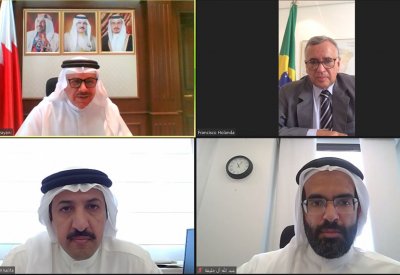 وزير الخارجية يجتمع مع سفير البرازيل المعين لدى البحرين