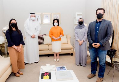 الشيخة مي تستقبل الفائزين بمسابقة "جليس المحرّق"