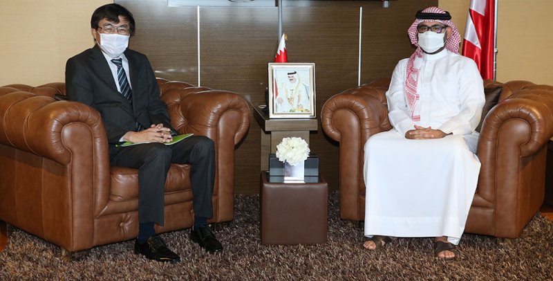المؤيد يستقبل السفير الياباني ويؤكد أهمية تعزيز التعاون الشبابي والرياضي
