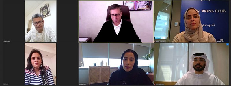 "نادي دبي للصحافة" ينظّم سلسلة من اللقاءات عن بُعد مع قيادات مؤسسات الإعلام في المنطقة العربية