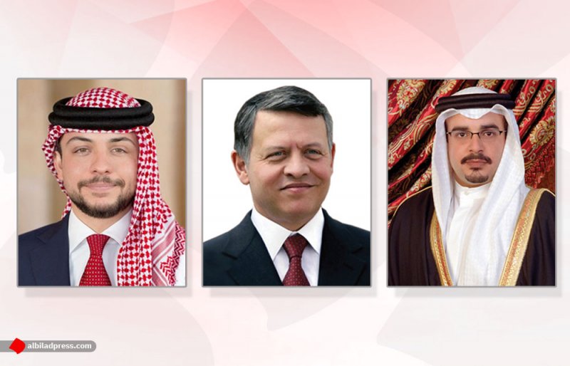 سمو ولي العهد رئيس مجلس الوزراء يتلقى برقيتي شكر جوابية من ملك الأردن وولي عهده