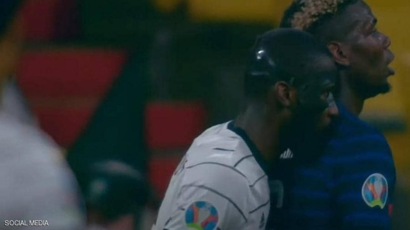 بالفيديو: هل نفذ روديغر تهديده؟.. "عضّاض" في "يورو 2020" ضحيته بوغبا