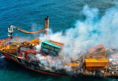 الأمم المتحدة: غرق سفينة حاويات قبالة العاصمة السريلانكية كولومبو يحدث ضررًا بيئيًا كبيرًا