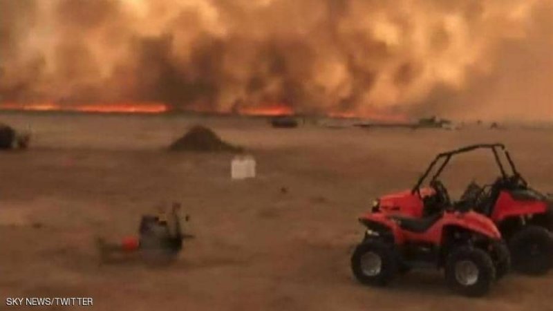 بالفيديو: البرق يحرق 10000 فدان من غابات جنوب غربي يوتا