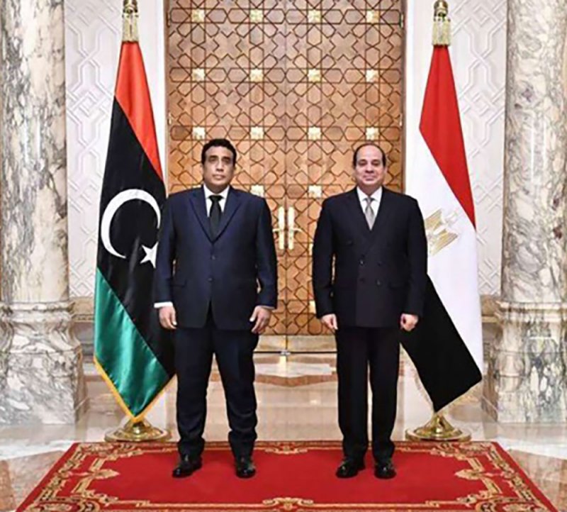 الرئيس المصري يؤكد دعم بلاده لأمن واستقرار ليبيا