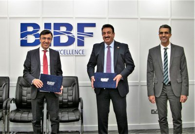 معهد «BIBF» يوقع اتفاقية مع شركة مطاعم “لا شوكولا” في مبنى المعهد الجديد، في خليج البحرين