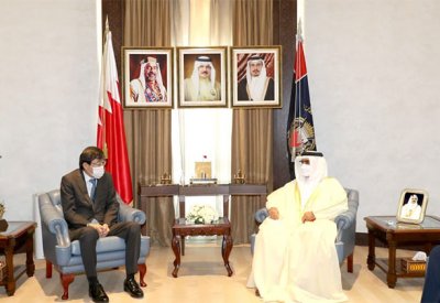 وزير الداخلية يستقبل السفير الياباني الجديد