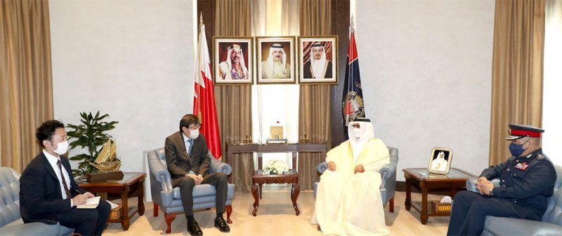 وزير الداخلية يستقبل السفير الياباني الجديد