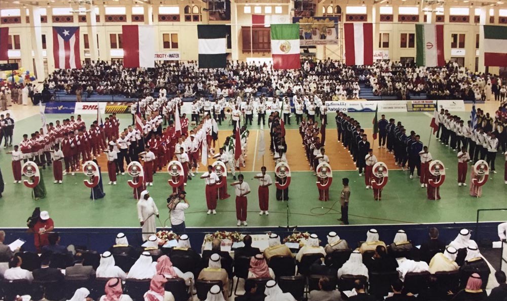 من إفتتاح بطولة العالم التاسعة بالبحرين عام 1997