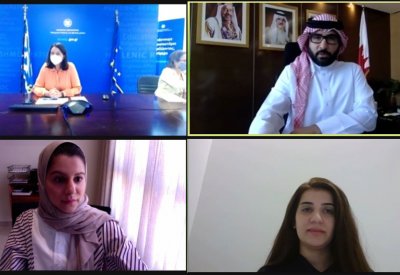 المؤيد يبحث أوجه التعاون الشبابي مع اليونان
