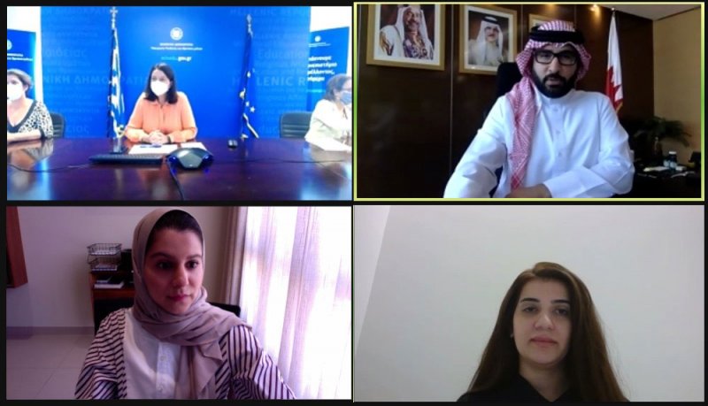المؤيد يبحث أوجه التعاون الشبابي مع اليونان