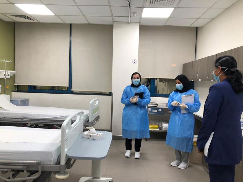 102 زيارة تفتيشية للمؤسسات الصحية للتأكد من تطبيق الإجراءات الاحترازية لفيروس كورونا خلال 2021