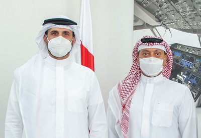 طيران الخليج تستضيف سفير البحرين لدى إسرائيل بمقرها الرئيسي